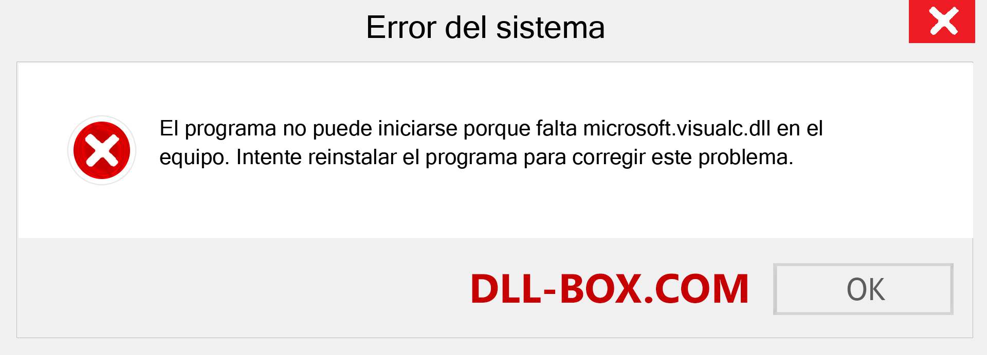 ¿Falta el archivo microsoft.visualc.dll ?. Descargar para Windows 7, 8, 10 - Corregir microsoft.visualc dll Missing Error en Windows, fotos, imágenes